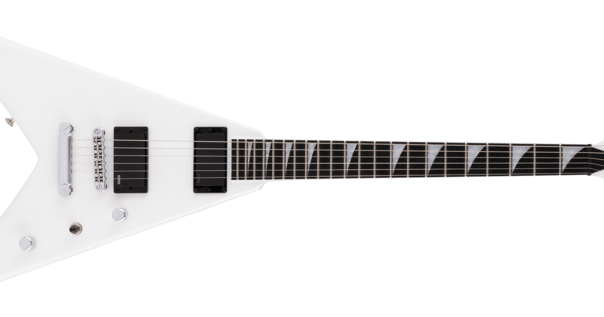 ギター Jackson King V White with Black Jackson X Series King V KVX Snow White | The Music Zoo
